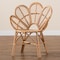Bali & Pari Eliava Modern Bohemian Natural Rattan Flower Accent Chair 238-13407-ZORO - alternate 3